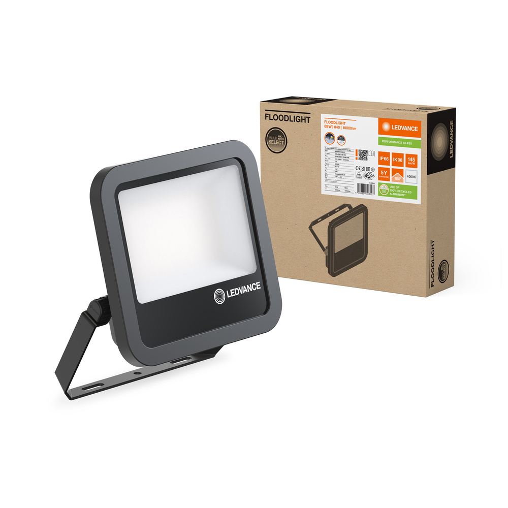 LED reflektor Vonkajšie reflektory 69W 10000lm 4000K IP66 Čierne reflektory Ledvance