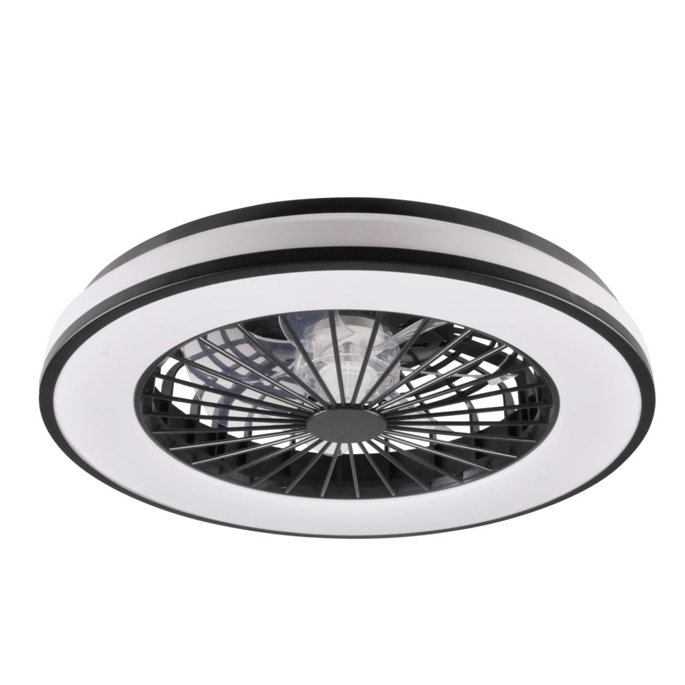 E-shop Stropný plafón LED 48W 5300lm CCT 120° biely čierny stmievateľný Kenya Sanico Goldlux