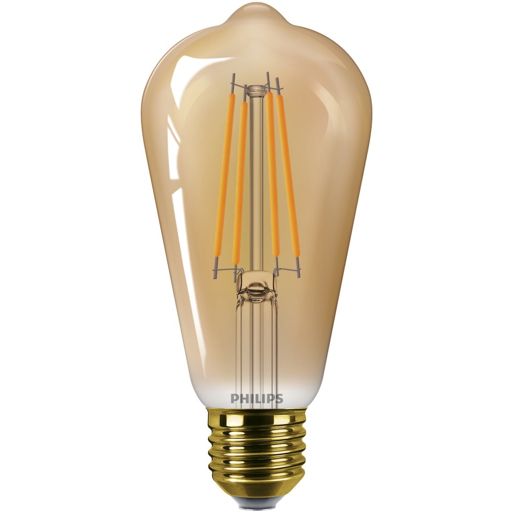 LED žiarovka Edison E27 ST64 3,1W = 25W 250lm 1800K teplé vlákno jantárová PHILIPS