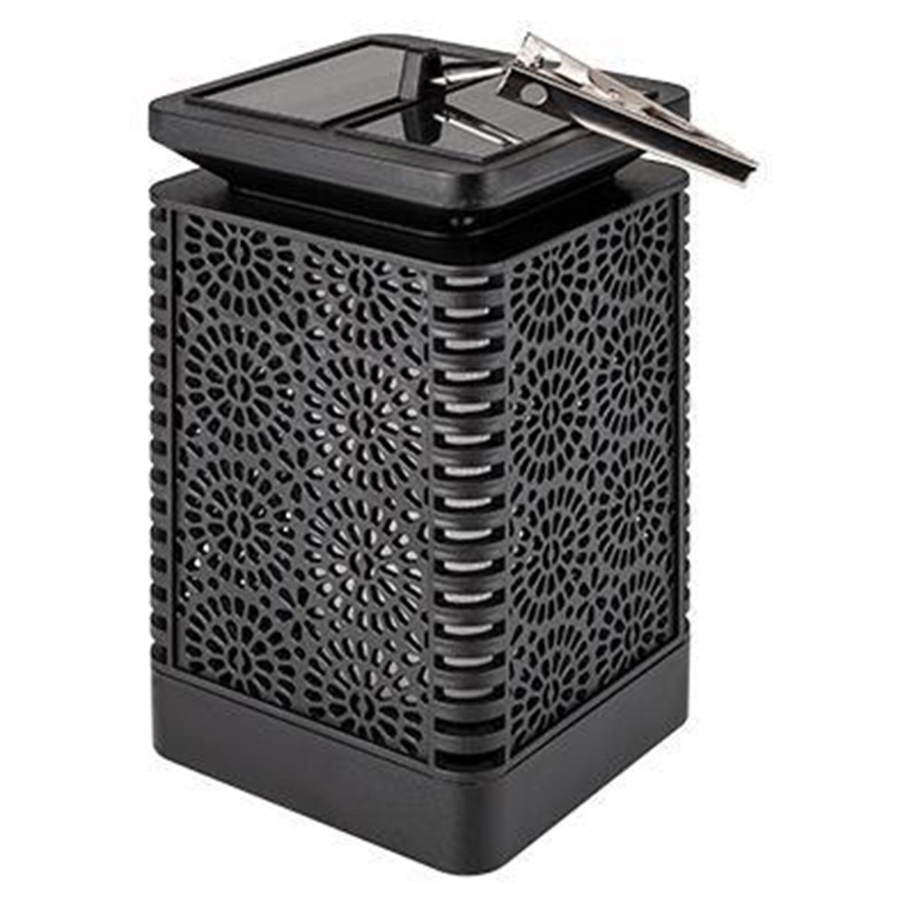 E-shop Záhradný lampáš LED Solar Decorative Flame Square 17cm