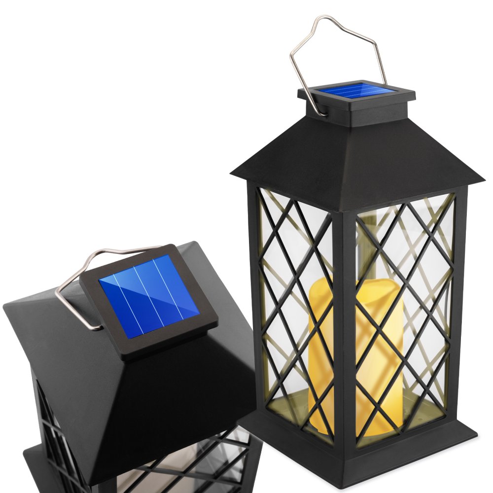 LED solárna záhradná lampa LIRIO Závesná lucerna 28cm LUMILED