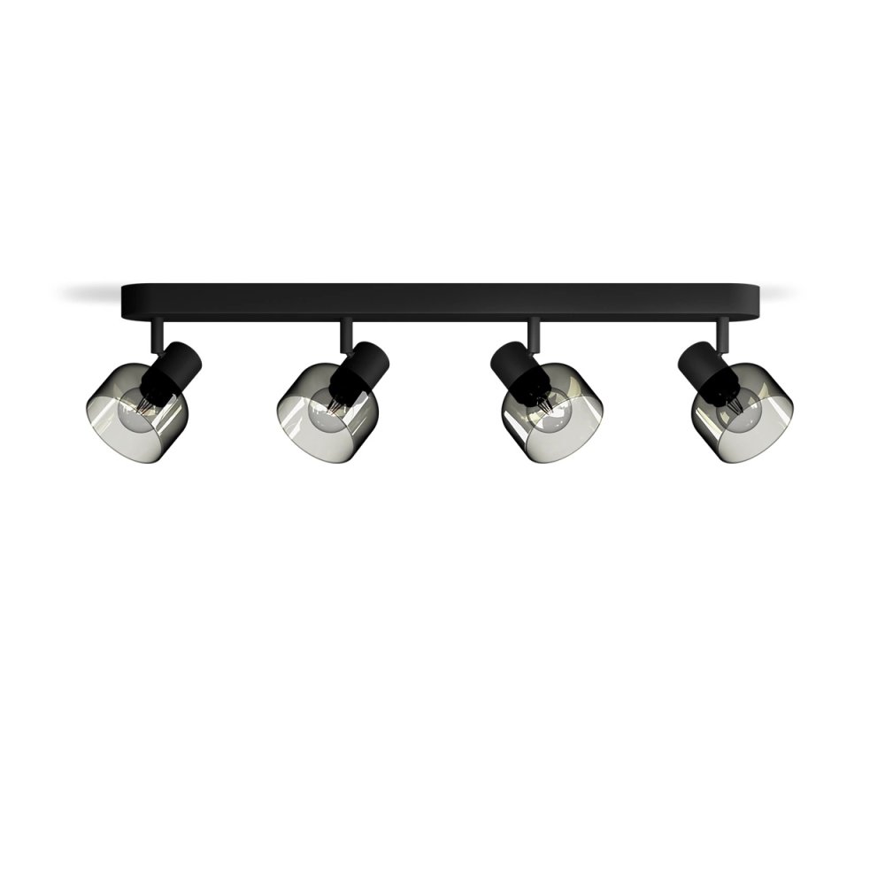 E-shop Reflektorové stropné svietidlo 4x E14 LED Black Sleet Philips