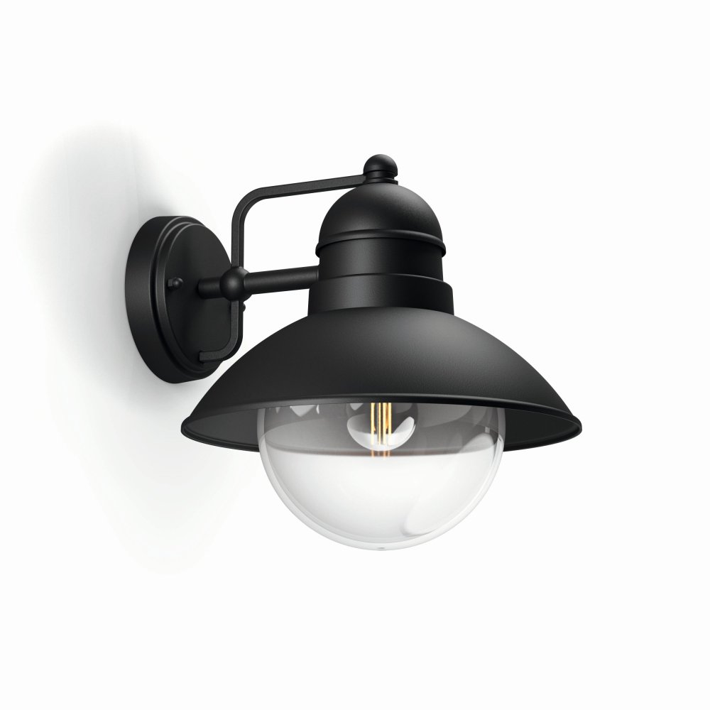 E-shop HOVERFLY myGarden E27 IP44 Záhradné svietidlo LED smerujúce nadol čierne PHILIPS