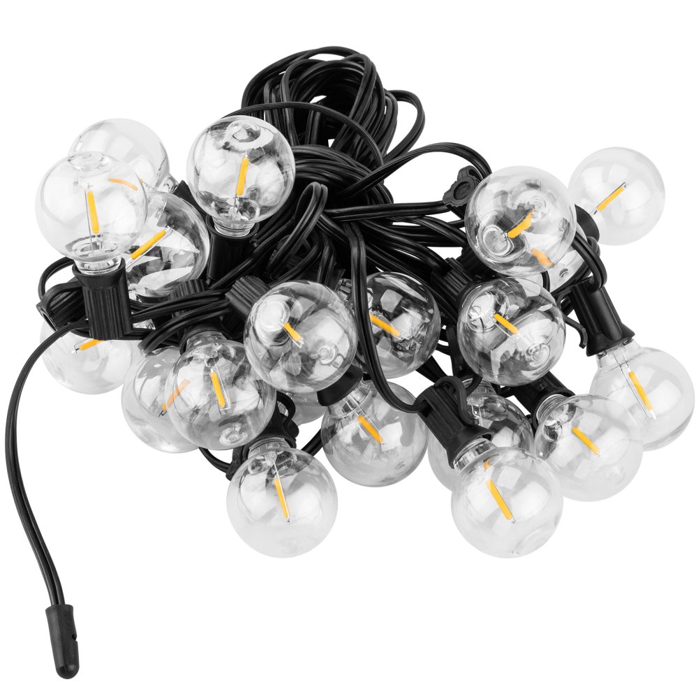 E-shop Solárna záhrada Girland 20x LED okrasné gule 10,55 m 2700K Warm + diaľkové ovládanie CALLIS2 LUMILED