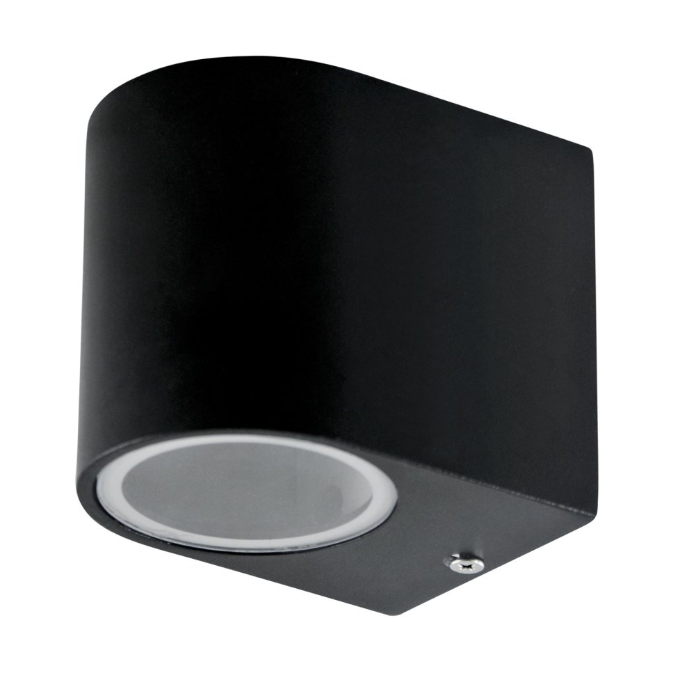Záhradné nástenné svietidlo LED GU10 BOSTON GOLDLUX (Polux) ALUMINIUM BLACK