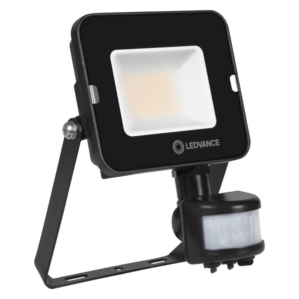 LED reflektor 20W 1800lm 3000K IP65 čierny so senzorom pohybu a súmraku LEDVANCE COMPACT V