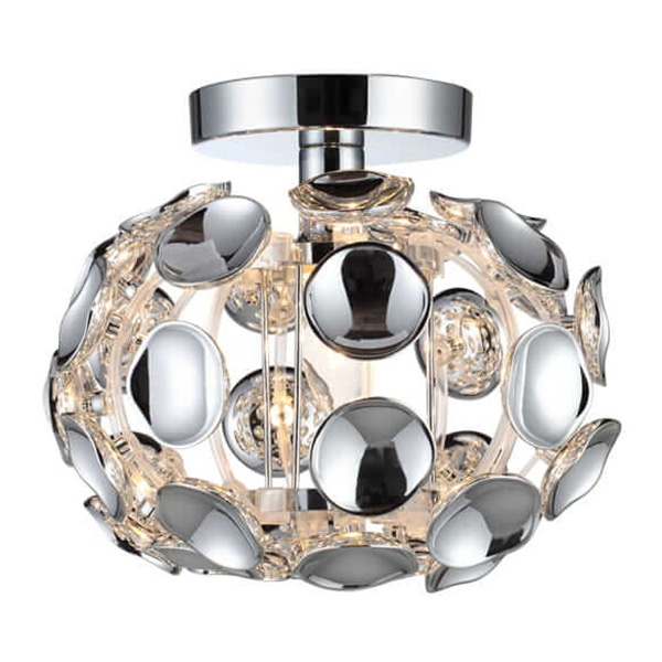 LED stropné svietidlo FERRARA E14 Plafond Modern Silver Light Prestige