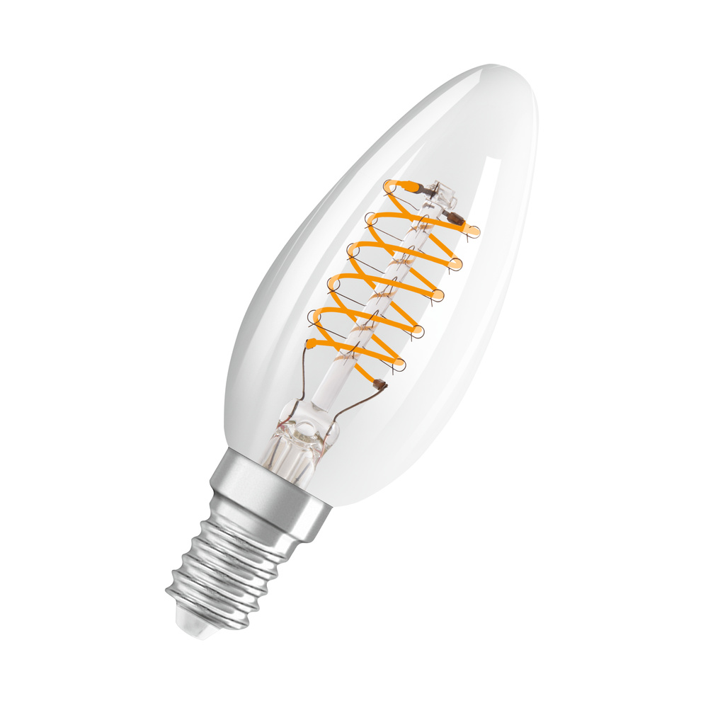 Dekoratívna LED žiarovka B35 Candle E14 4,8W = 40W 470lm 2700K Warm 320° Filament Dimmable Vintage 1906 Osram