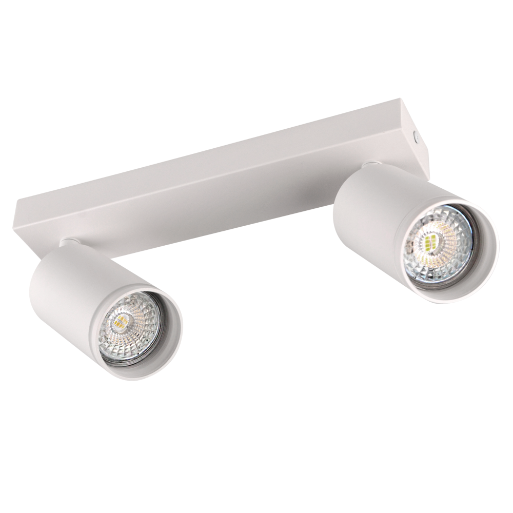 E-shop Nástenné a stropné bodové svietidlo 2x GU10 White PARIS Sanico Goldlux