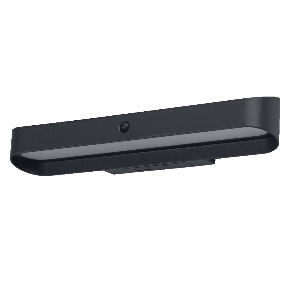 E-shop Vonkajšie nástenné svietidlo LED so senzorom pohybu a súmraku 7W 265lm 3000K teplá biela USB-C stmievateľné sivá IP54 Endura Osram