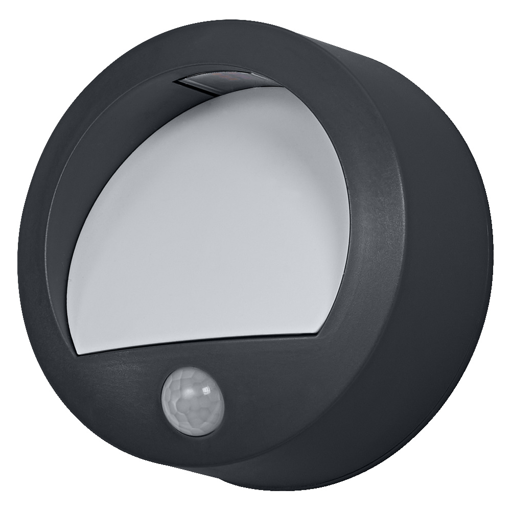 E-shop Vonkajšie nástenné svietidlo LED so senzorom pohybu a súmraku 1, 7W 70lm 3000K teplá sivá IP44 USB-C Endura Osram
