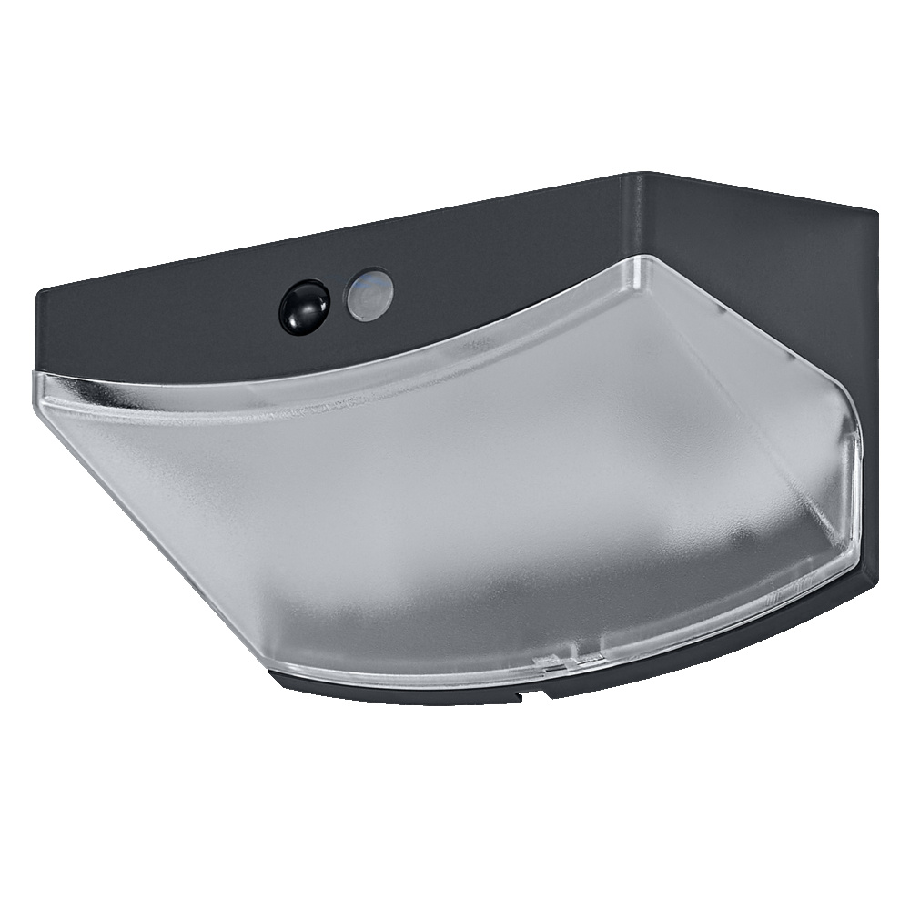 E-shop Vonkajšie nástenné svietidlo s LED senzorom pohybu a súmraku 1, 5W 120lm 3000K teplá sivá IP44 USB-C Endura Osram
