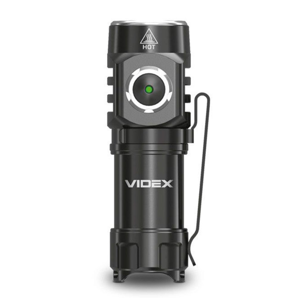 E-shop Taktická LED dobíjacia vodotesná baterka 10W 600lm 5700K A055 VIDEX