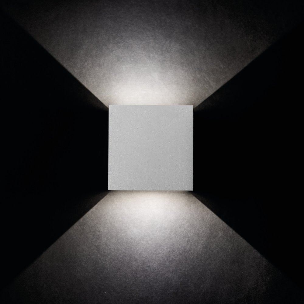 E-shop LED REKA fasádne svietidlo biele hore a dole 7W 500lm 840 Neutrálne IP54 Kanlux