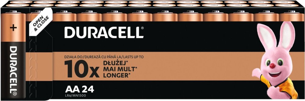 Alkalické batérie DURACELL Basic AA LR6 24ks