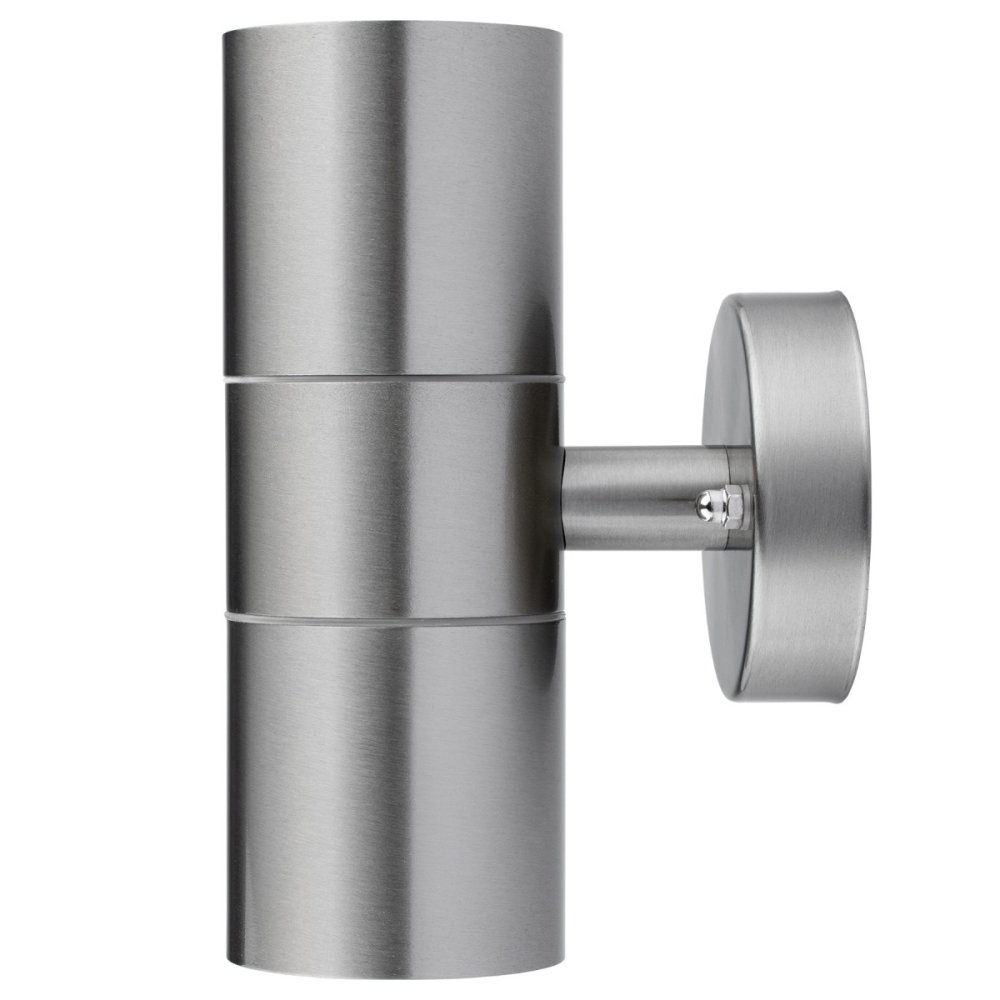 Záhradné nástenné svietidlo fasáda zhora nadol LED GU10 IP44 ZINNIA INOX Lumiled