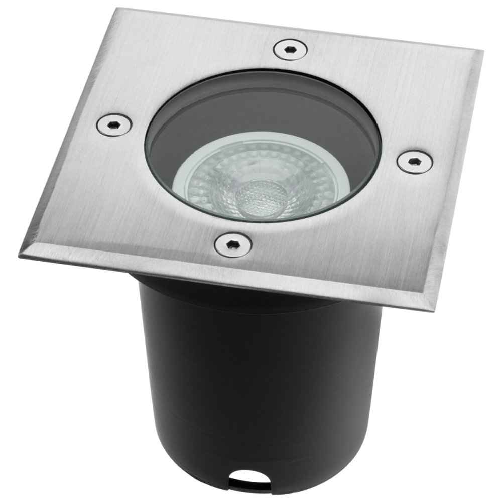 LED GU10 štvorcové záhradné zemné reflektory IP66 IK09