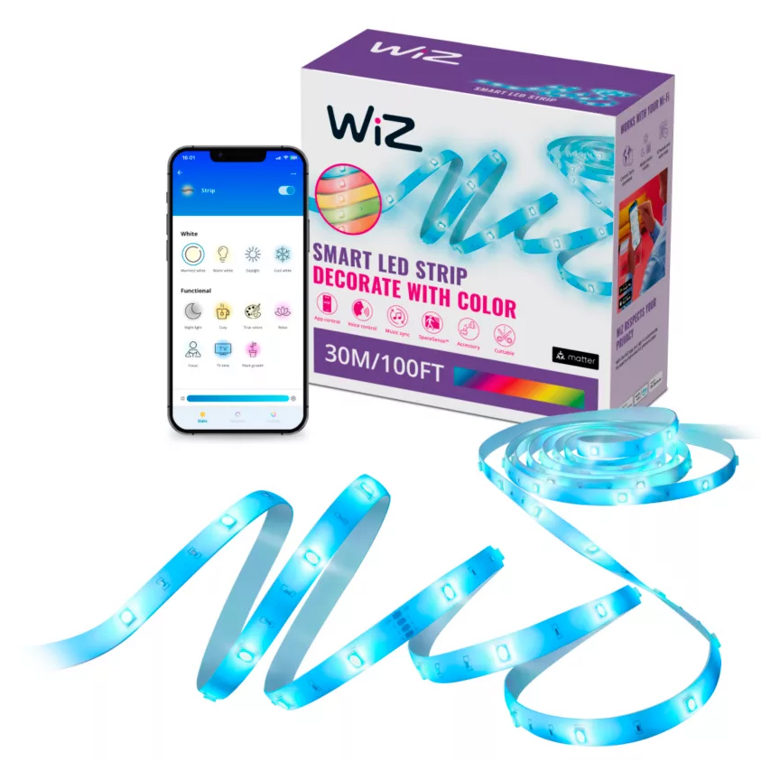E-shop LED pás 22W RGB pás 20m Smart SMART WiFi Bluetooth aplikácia WiZ