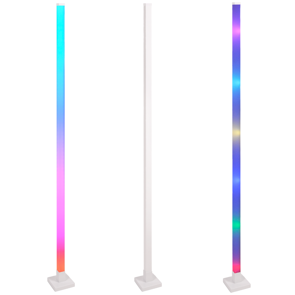 E-shop Stojacia lampa 7W 360° biela stmievateľná Magical Sanico Goldlux