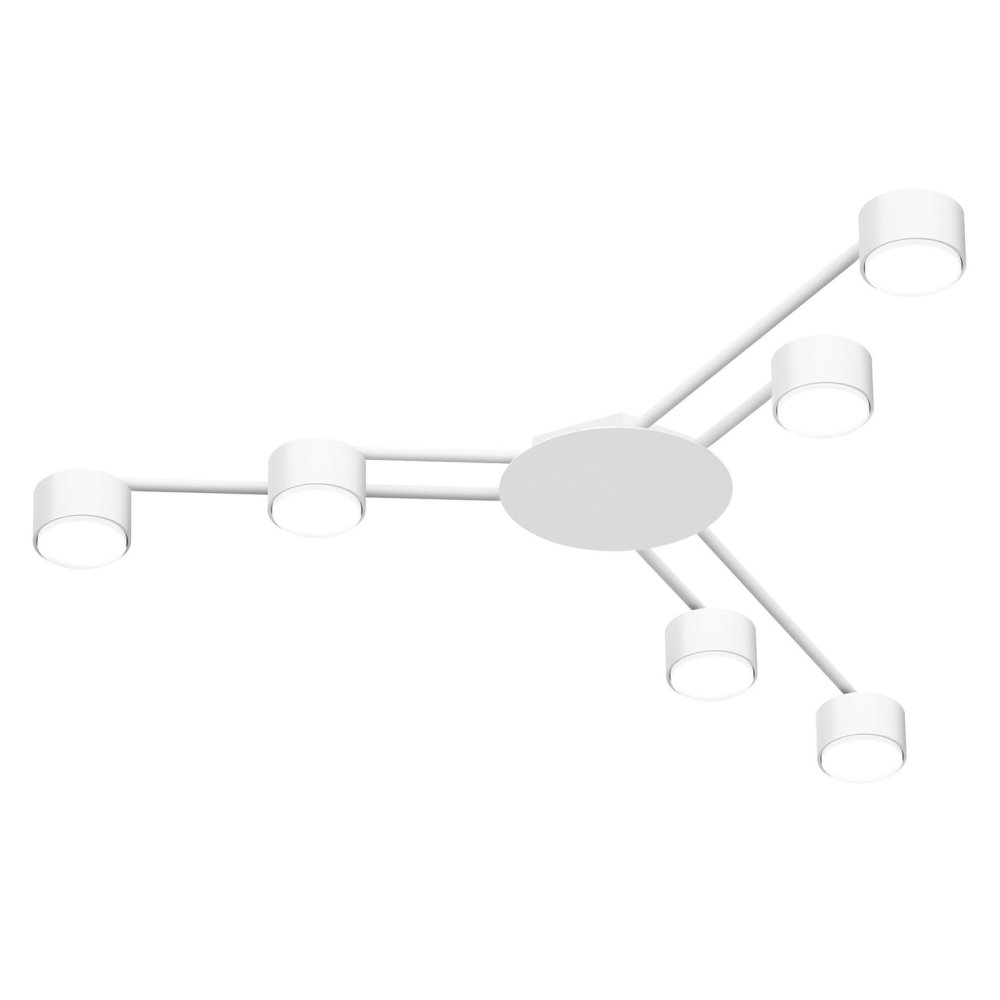 E-shop Stropná lampa 6x GX53 LED biela moderná Videx