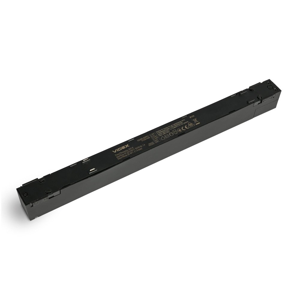 E-shop Zdroj napájania do magnetickej lišty Slim 220-240V čierny VIDEX