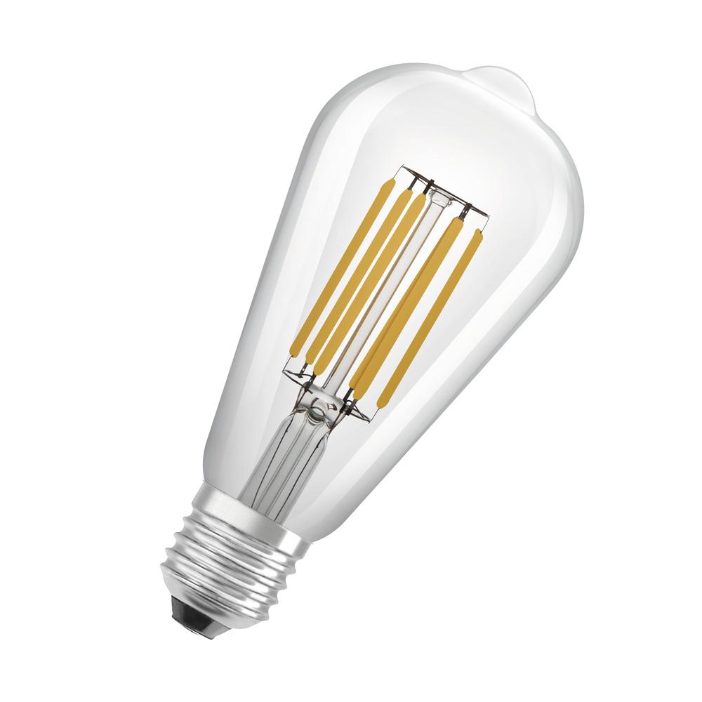 E-shop LED žiarovka E27 ST64 CL 4W = 60W 840lm 3000K Warm 360° Filament OSRAM ULTRA EFFICIENT