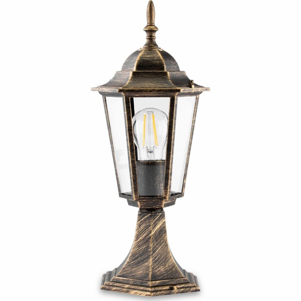 Záhradná stojaca lampa LIGURIA-LT 1xE27 nízka 42cm patina - GOLDLUX (Polux)