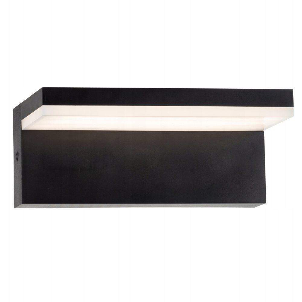 Vonkajšie nástenné fasádne svietidlo LED 4000K Rectangle Black