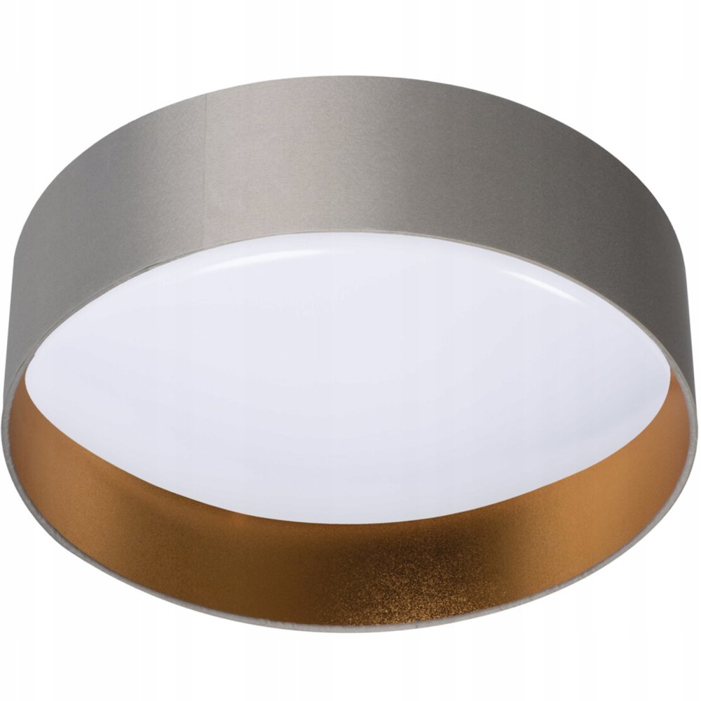 Plafond LED lampa na povrchovú montáž Rifa 17,5W 3000K 40cm kruhová sivá zlatá KANLUX