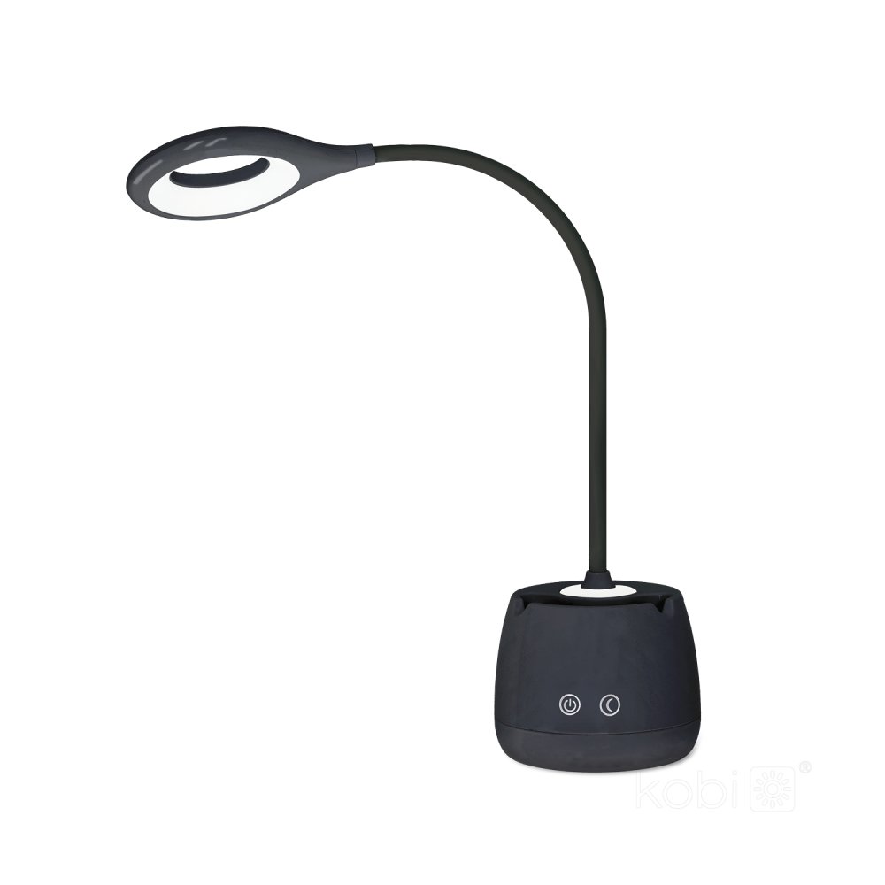 E-shop Stolová LED lampa akumulátorová 5W 180lm čierna Lusia LED2B