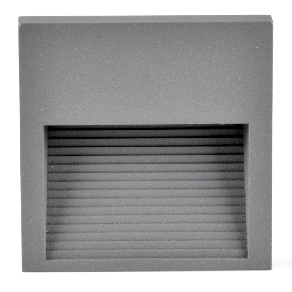 E-shop Schodiskové svietidlo 3W 50lm 4000K neutrálna sivá IP44 Q LED Sanico