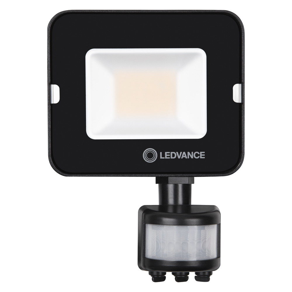 E-shop LED reflektor 20W 2000lm 4000K IP65 čierny so senzorom pohybu a súmraku LEDVANCE COMPACT V