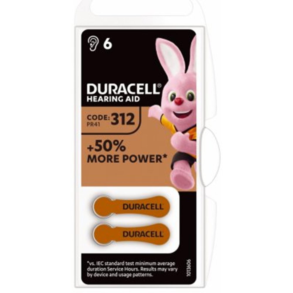 Duracell DA312 BL6 sluchadlo BATÉRIA