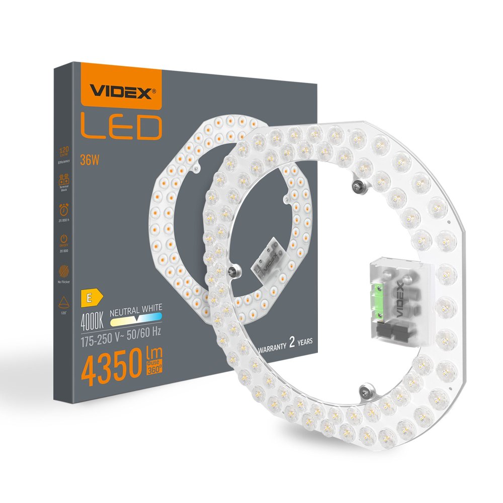 Vložka LED modulu 36W 4350lm 4000K Neutral 120° Videx