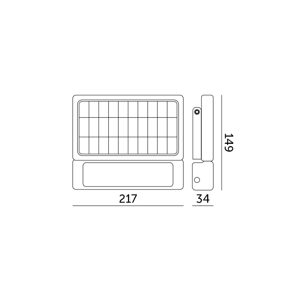 E-shop Solárne LED reflektory HALOGEN MHC 5W 4000K 500lm KOBI Senzor pohybu