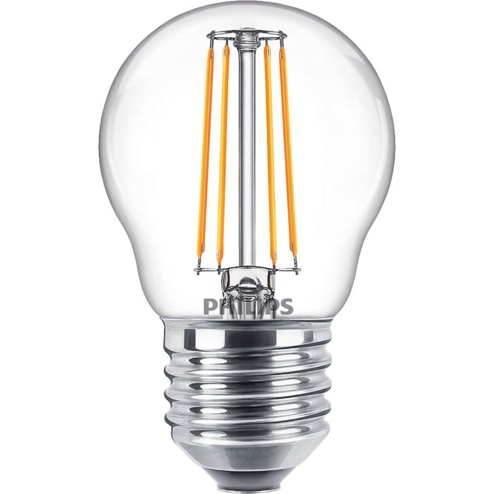 E-shop LED žiarovka E27 P45 4,3W = 40W 470lm 2700K Teplé vlákno PHILIPS