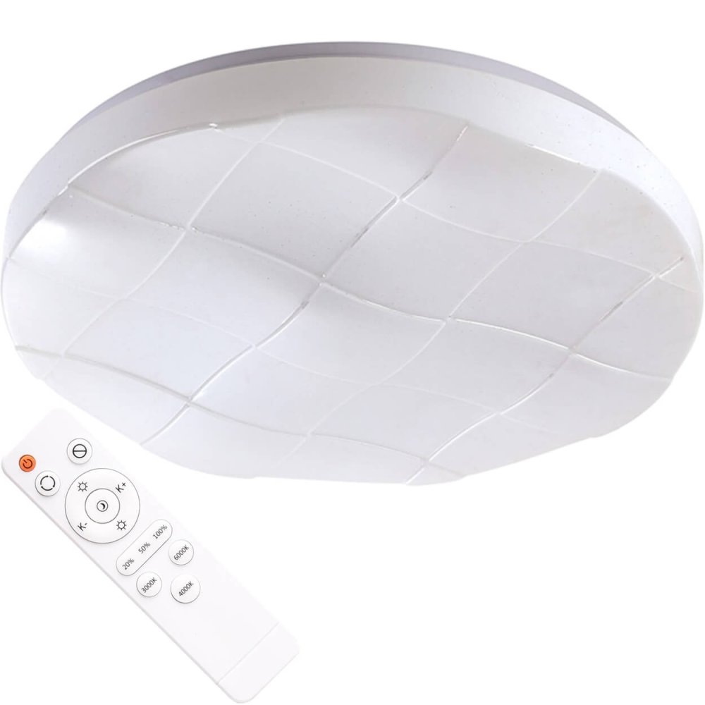 Plafond LED stropné svietidlo Polaris B034 48W 2880lm 2700-6500K 38cm GOLDLUX (Polux) + diaľkové ovládanie