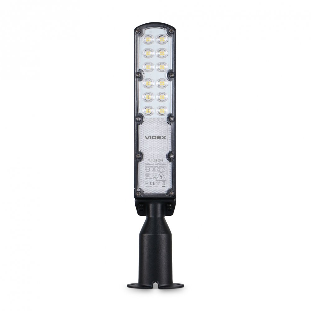 E-shop Vonkajšie pouličné svietidlo LED 30W 3000lm 5000K Neutral IP65 IK07 Black Videx