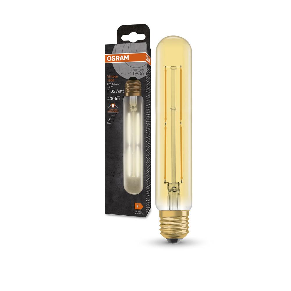 Dekoratívna LED žiarovka E27 4W = 35W 400lm 2000K Warm 300° Vintage 1906 Osram