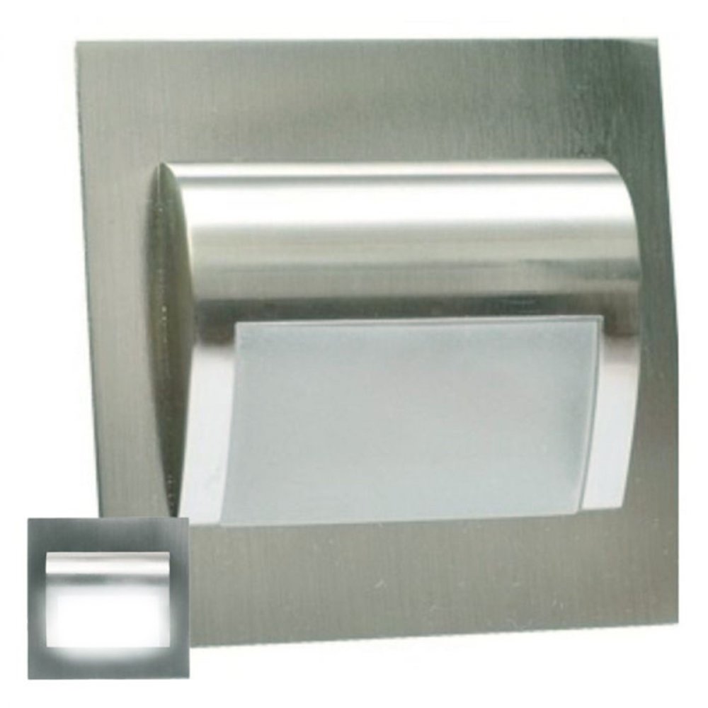 LED schodiskové svietidlo Ziko kartáčovaný nikel 1,5W 4000K Neutrálne KM LUMILED