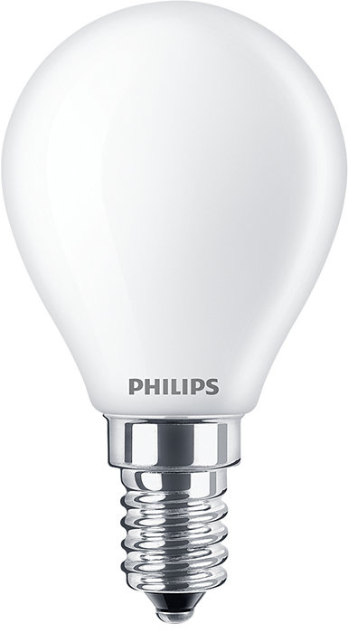LED žiarovka guľová E14 P45 6,5W = 60W 806lm 2700K teplé vlákno Mlieko PHILIPS