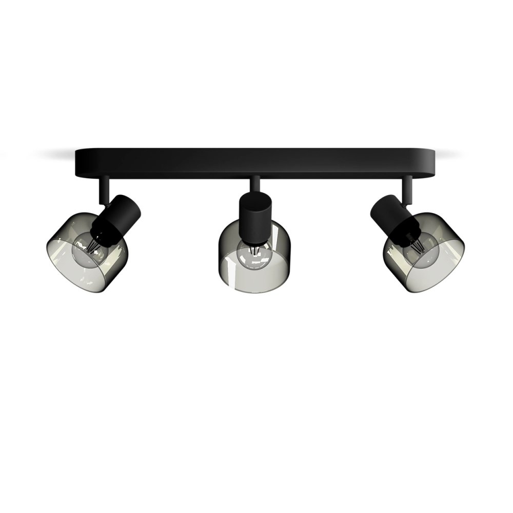 E-shop Reflektorová stropná lampa 3x E14 Black Sleet Philips
