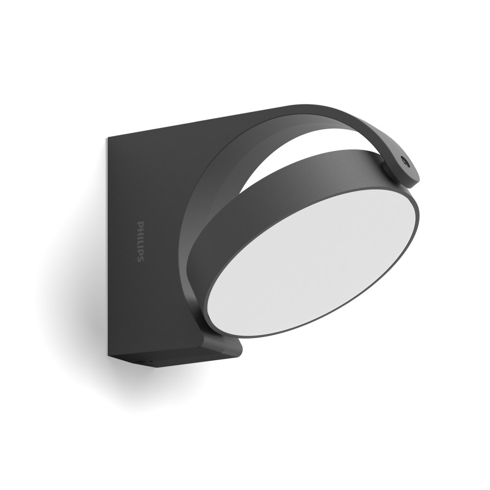 E-shop MIMOZA myGarden 7W 2700K IP44 antracitová antracitová PHILIPS záhradná LED nástenná lampa