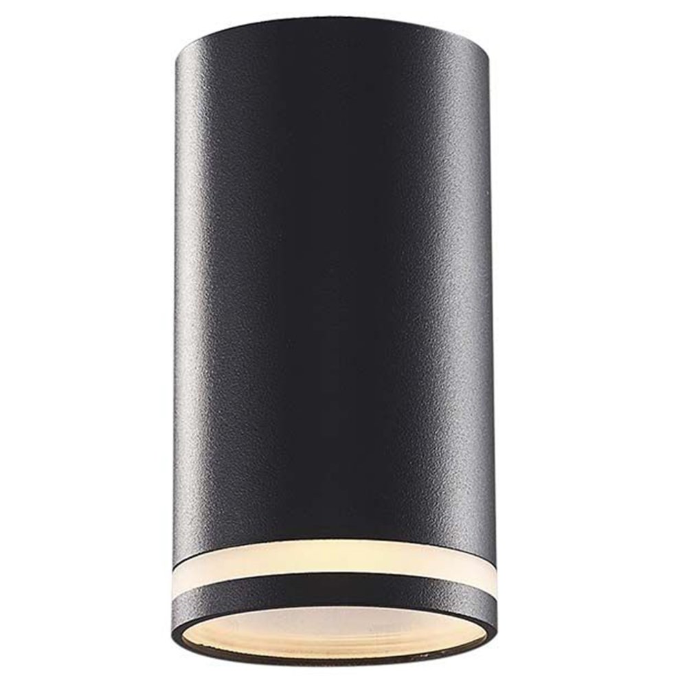 Svietidlo na povrchovú montáž Stropné svietidlo Tuba LED GU10 Black VIDEX