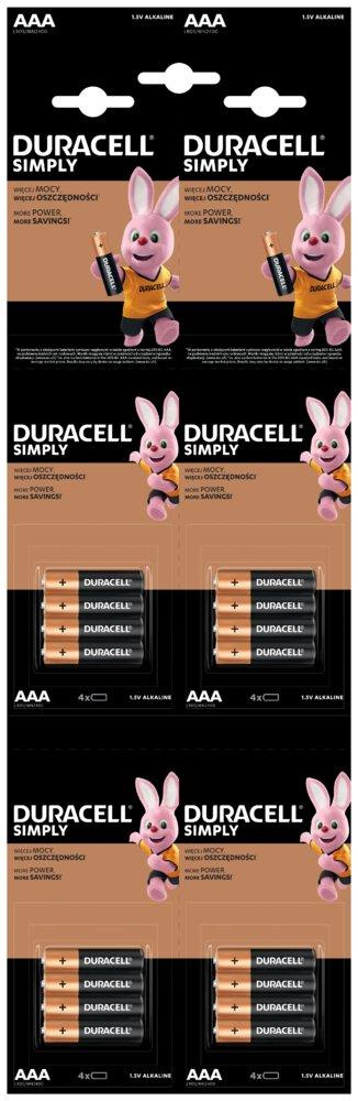 Alkalické batérie DURACELL Basic AAA LR03 16ks