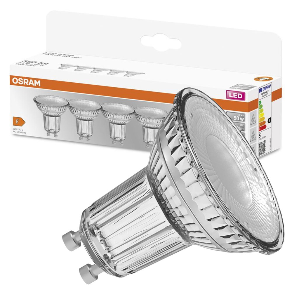 5x LED PAR16 Reflektor GU10 4,3W = 50W 350lm 4000K Neutrálne 36° STAR Osram
