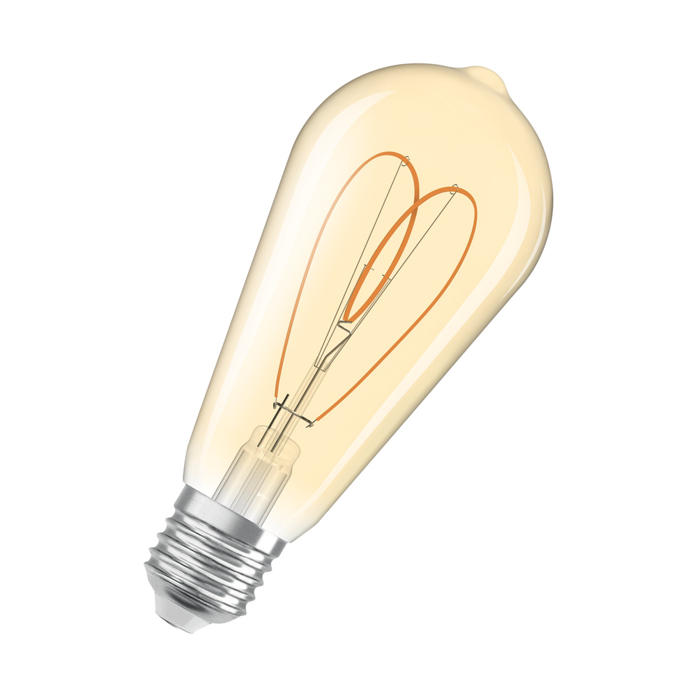 Dekoratívna LED žiarovka ST64 Edison E27 8W = 60W 806lm 2200K Warm CRI90 300° Amber Dimmable Vintage 1906 Osram