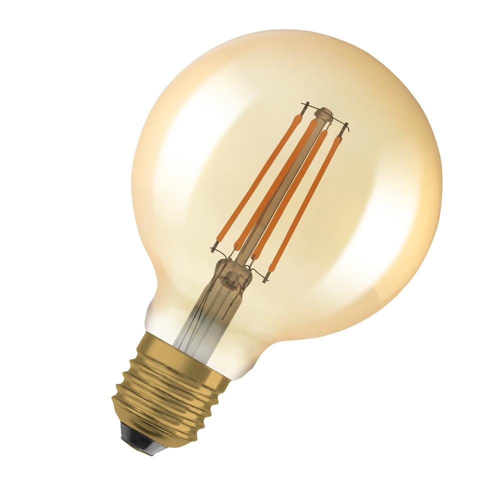 E-shop 2PAK LED dekoratívna žiarovka E27 G95 6,5W = 55W 725lm 2400K Warm 300° Filament Dimmable OSRAM Vintage 1906