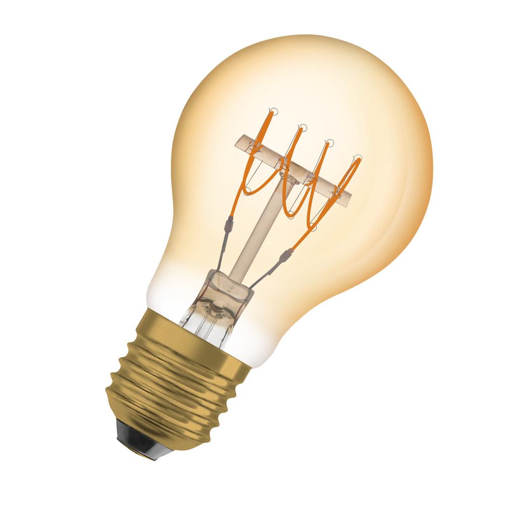 Dekoratívna LED žiarovka E27 A60 4,8W = 35W 400lm 2200K Warm 320° Filament Dimmable OSRAM Vintage 1906