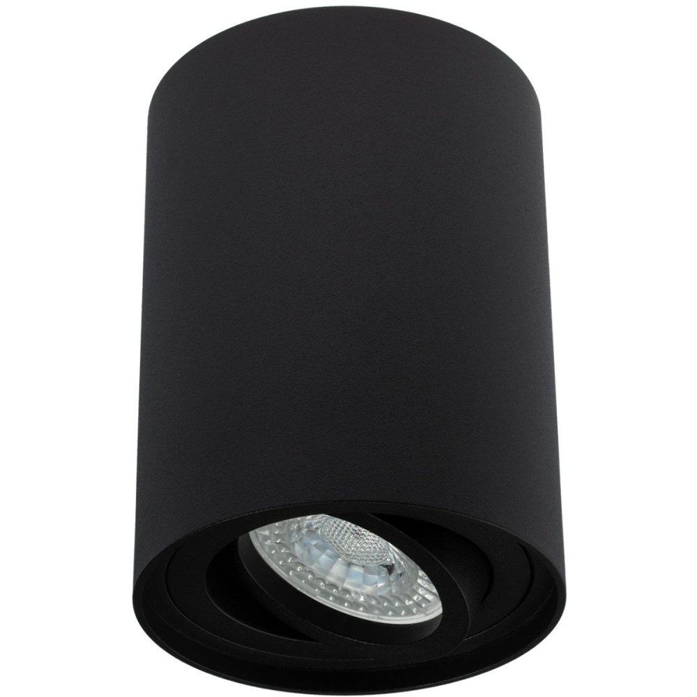 HALOGEN Spot Tube Movable AMAT-L GU10 Round Black 115mm LUMILED pre povrchovú montáž